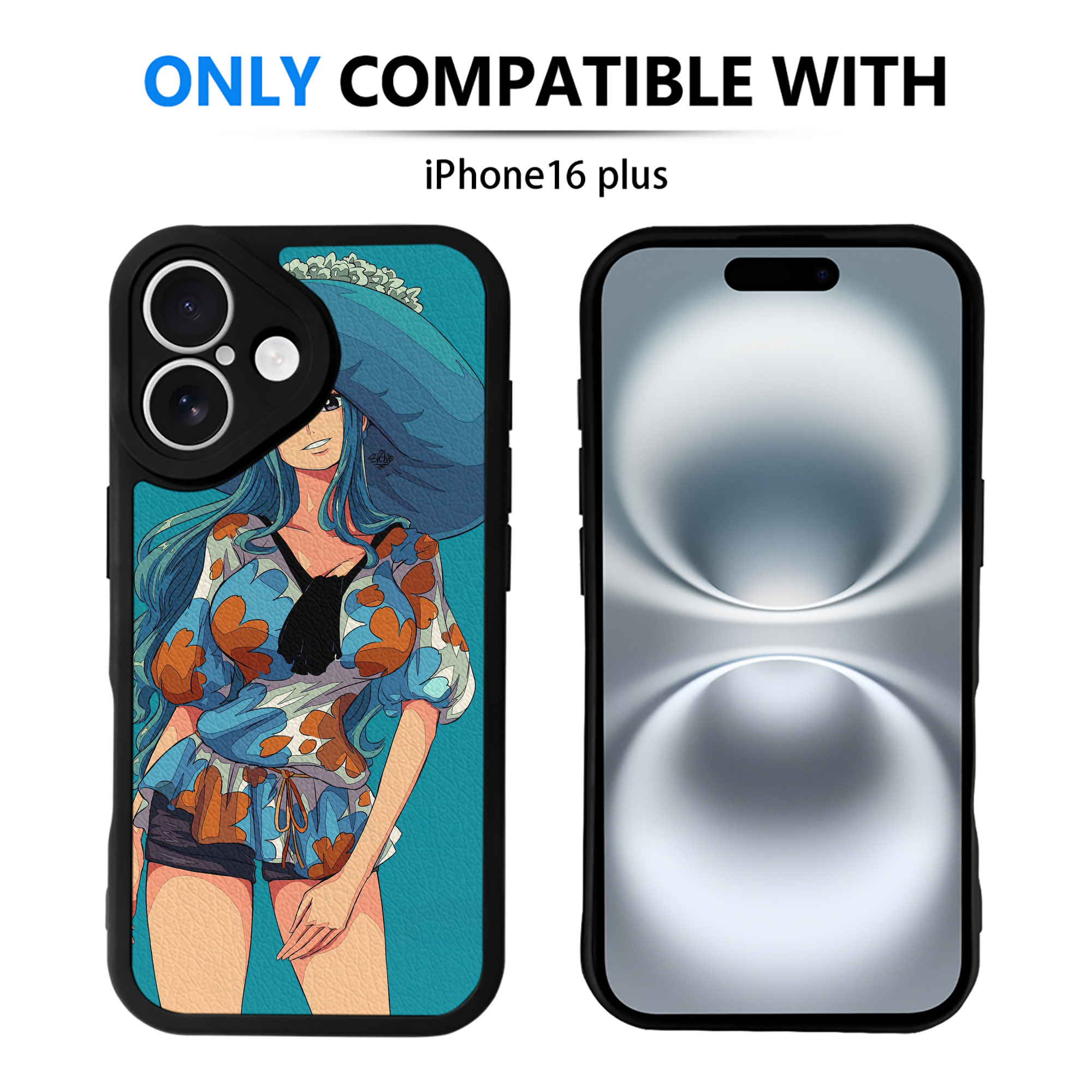 （画像用） ワンピース ONE PIECE 【iPhone 16シリーズ対応】シリコンスマホケース（レザー調） 材質：シリコン